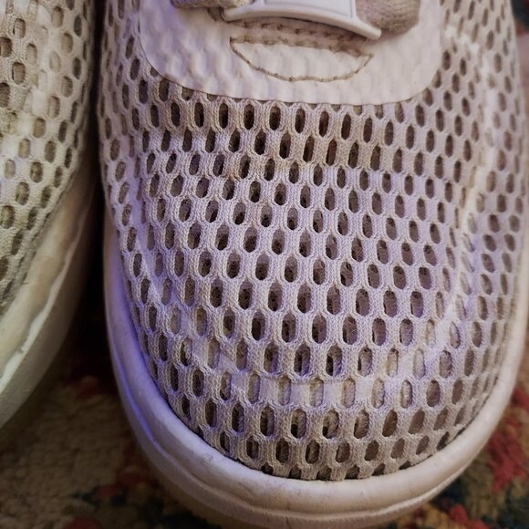 Nike Air Force 1 Upstep SI Particle Rose Athletic Shoes Womens 7.5 White Mesh - Picture 3 of 10